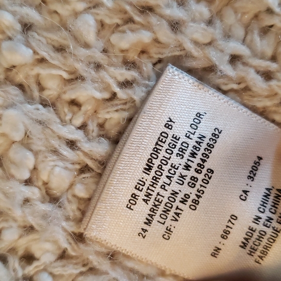 Moth for Anthropologie A-Line Cream Sweater with Zipper Size Small - Picture 9 of 13